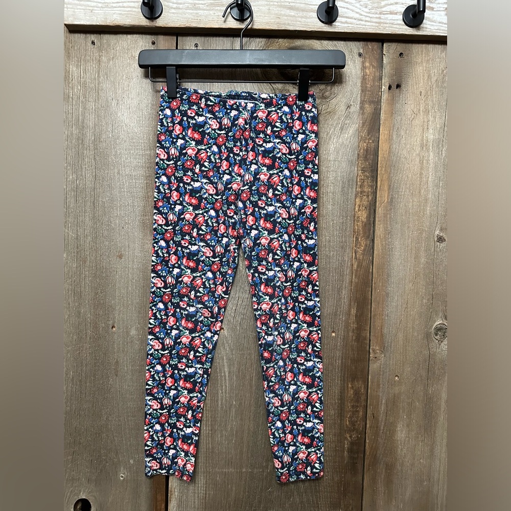 Old Navy Floral Long Leggings in Blue Floral Size Large 10 12
